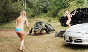 Megakrokodíl verzus superanakonda