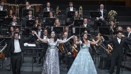 Netrebko a Eyvazov na koncertu v Salcburku