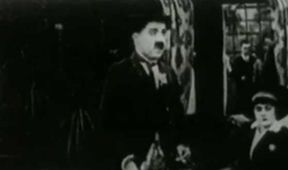 Chaplin a deštník