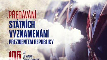 Předávání státních vyznamenání prezidentem republiky
