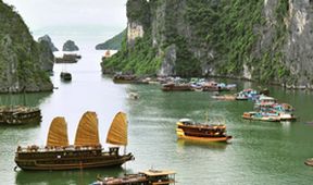 Město Hanoj a zátoka Ha Long