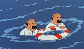 Tintin a jezero žraloků