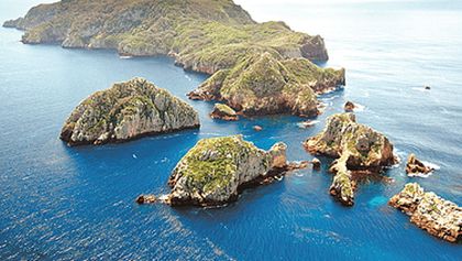 Nový Zéland: Souostroví Poor Knights Islands