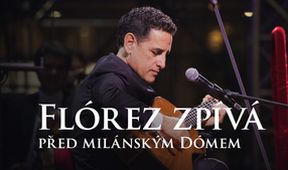 Flórez zpívá před milánským Dómem, Velké operní hlasy… Juan Diego Flórez