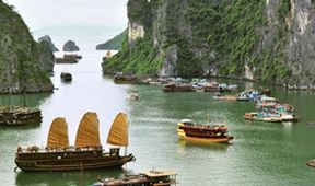 Město Hanoj a zátoka Ha Long