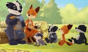La famille blaireau-renard