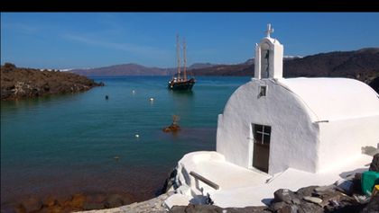 Santorini a Milos, vulkanické ostrovy, Kamera na cestách